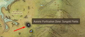 Auroria Lodestone on the map